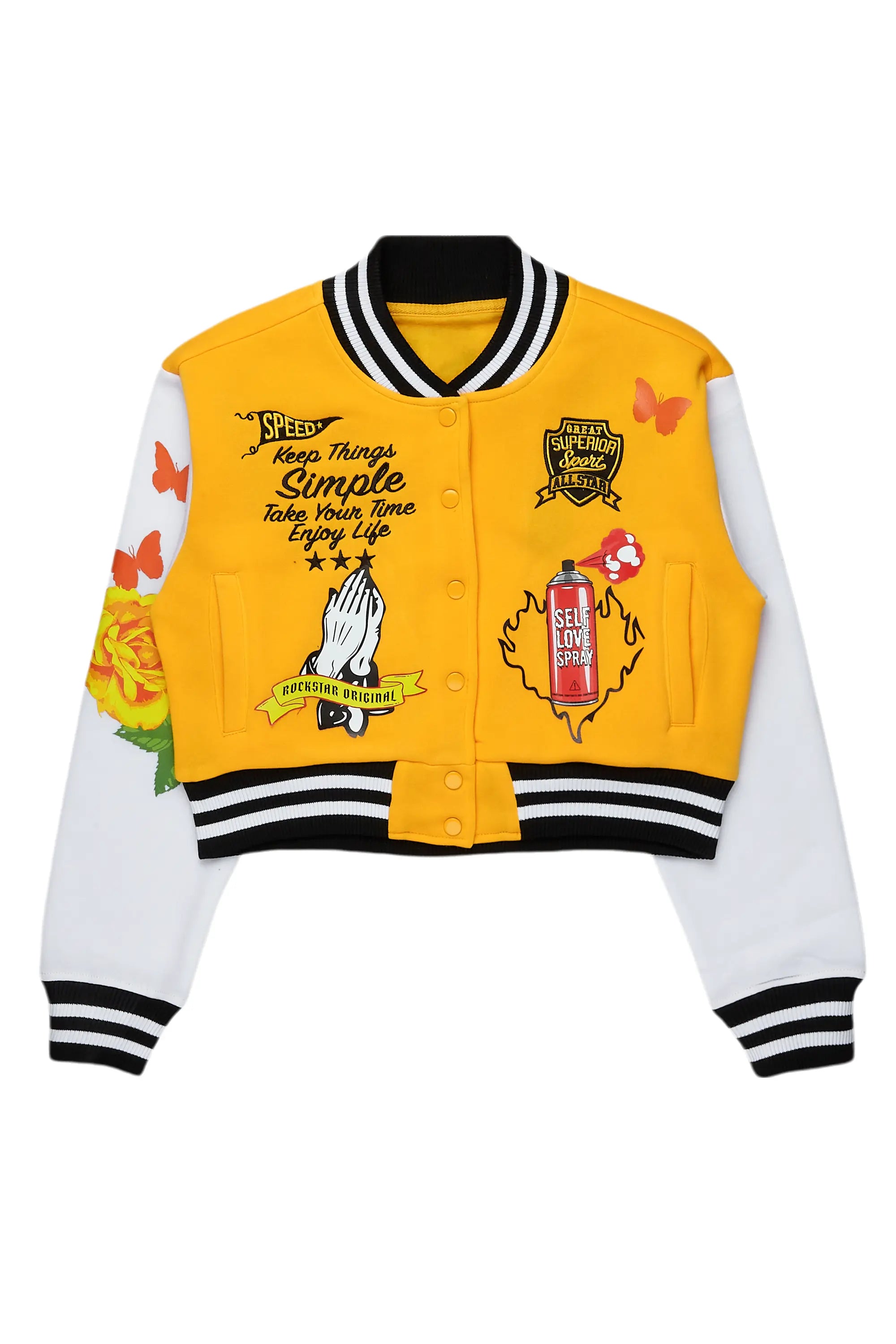 Personal Design Ticoa Gold Varsity Jacket