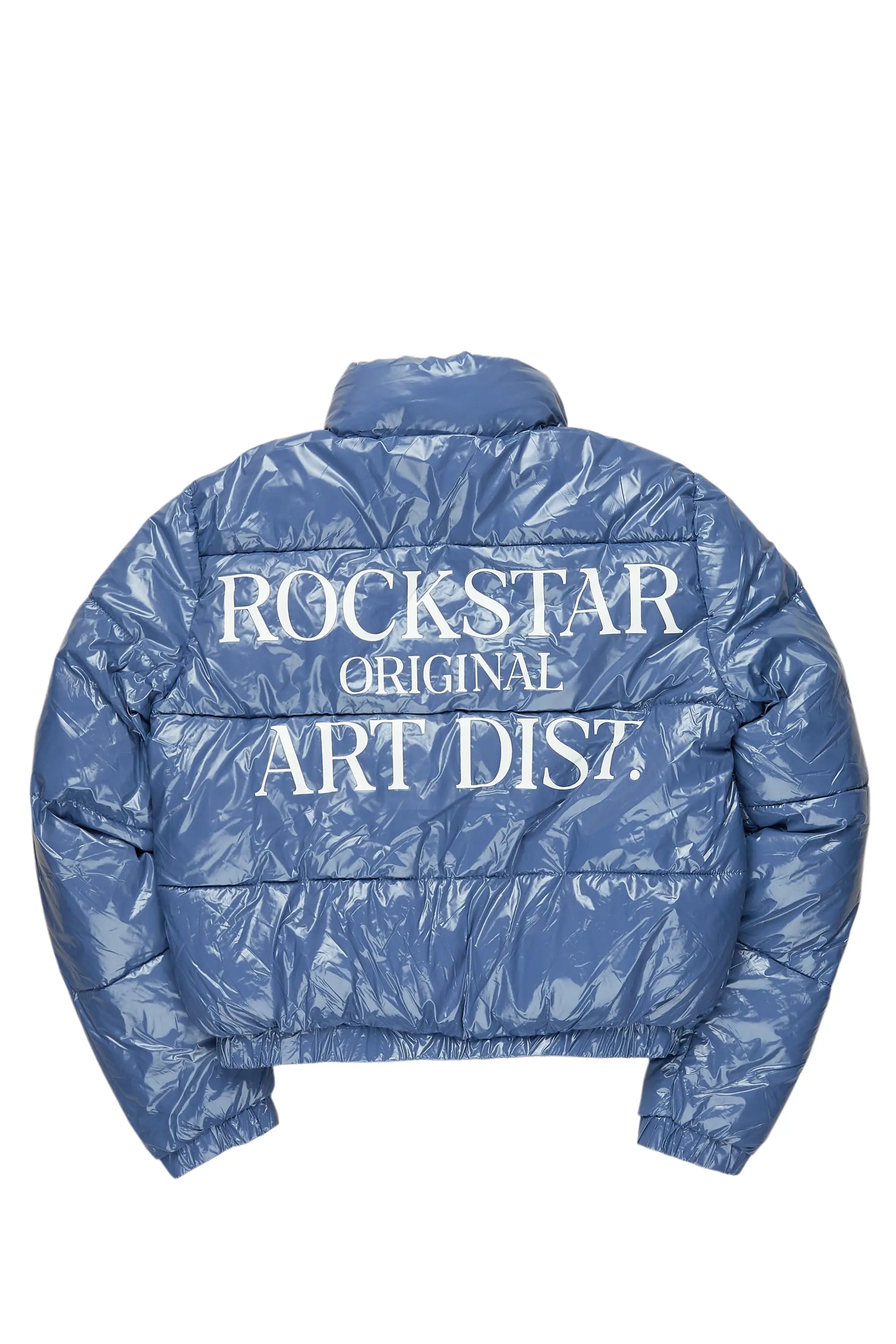 Retro Design Chakelia Blue Puffer Jacket