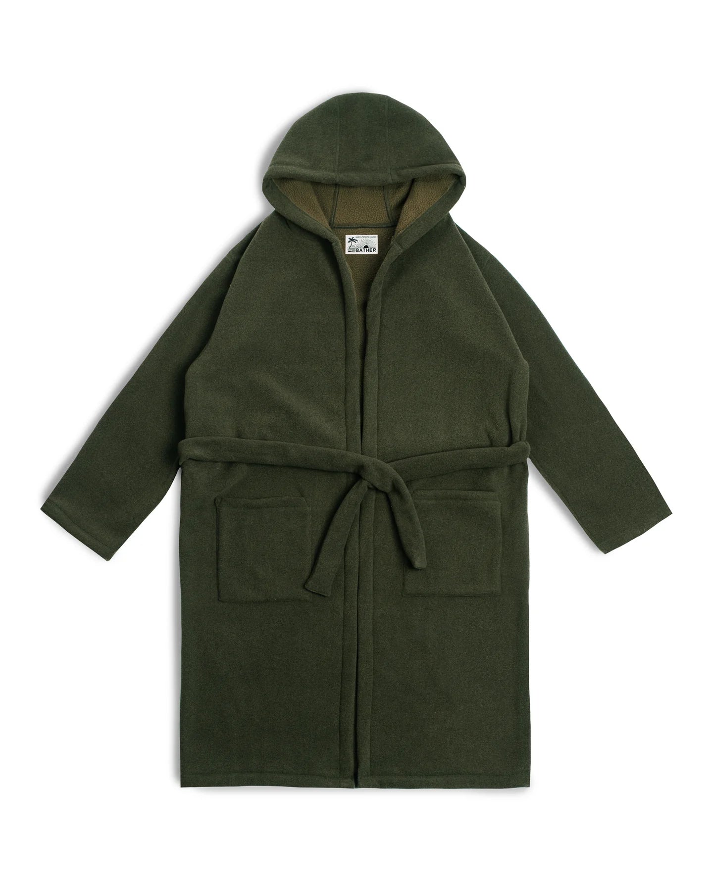 Party Wear Bather Spruce Green Sherpa Fleece Robe