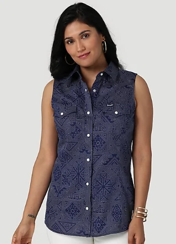 High-end Design Women's Wrangler Snap Front Shirt #112329681