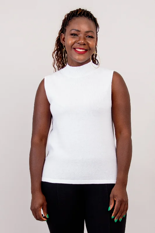 Sports Trend Reena Tank, White, Cotton