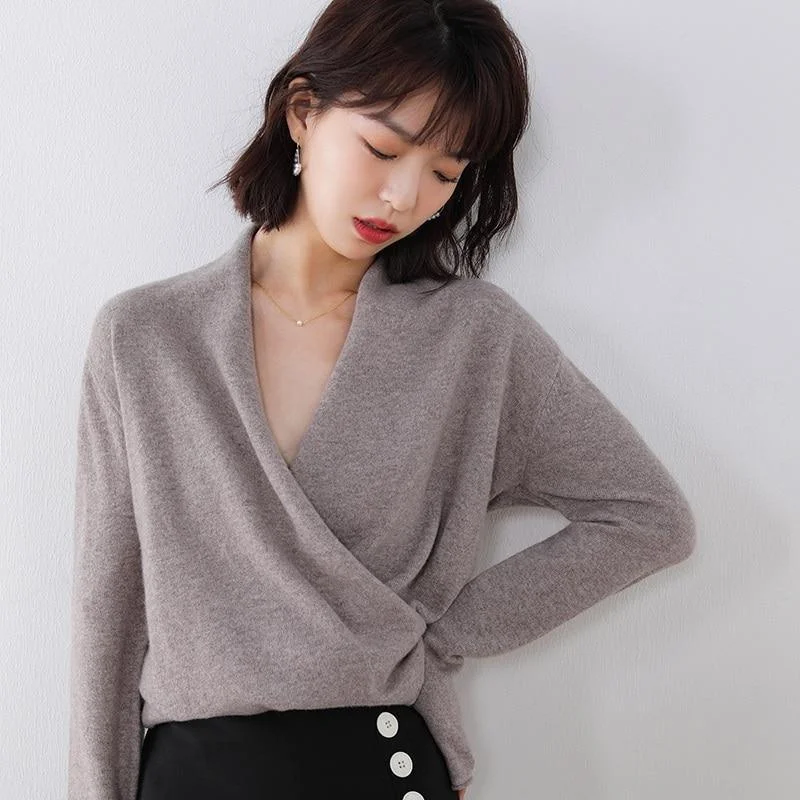 Versatile Items 100% Pure Wool Knitted Sweater