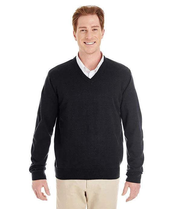 Luxury Customization M420 - Harriton Mens Pilbloc™ V-Neck Sweater | Black