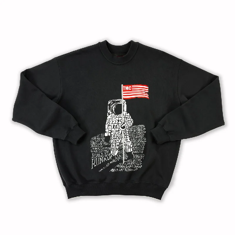 Avant-garde Design TMC Moon Man Crewneck - Black