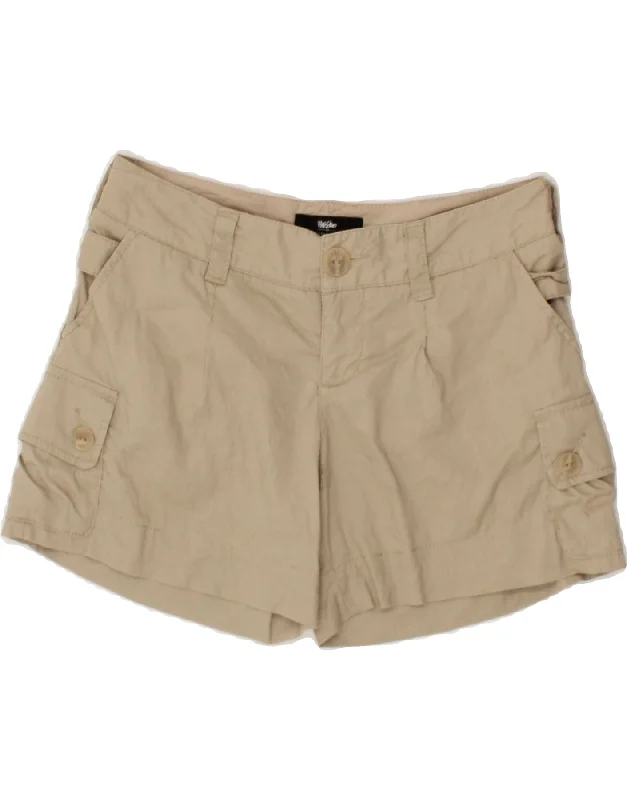 Free And Casual MOSSIMO Womens Cargo Shorts US 2 XS W28 Beige Linen