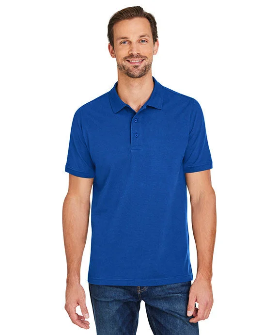 Chic Relaxation M205 - Harriton Mens Valiant Cotton Snag Protect Polo Shirt | True Royal Chic Relaxation M205 - Harriton Mens Valiant Cotton Snag Protect Polo Shirt | True Royal