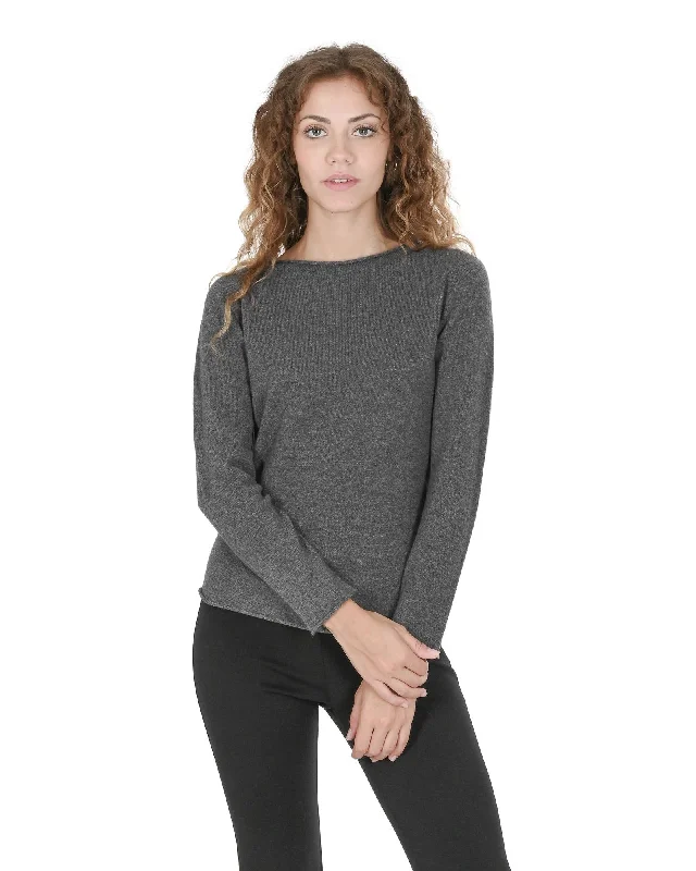 Stylish Wear Cashmere Womens Boatneck Sweater - S