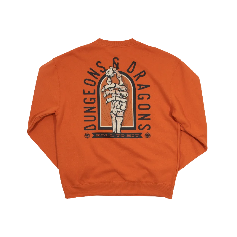 Relaxed Fit D&D Roll To Hit Classic Orange Sweatshirt