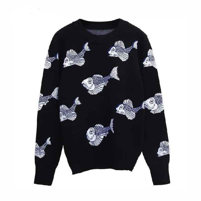 Fashion Selection Fun and Unique Cartoon Knitted Women Sweaters