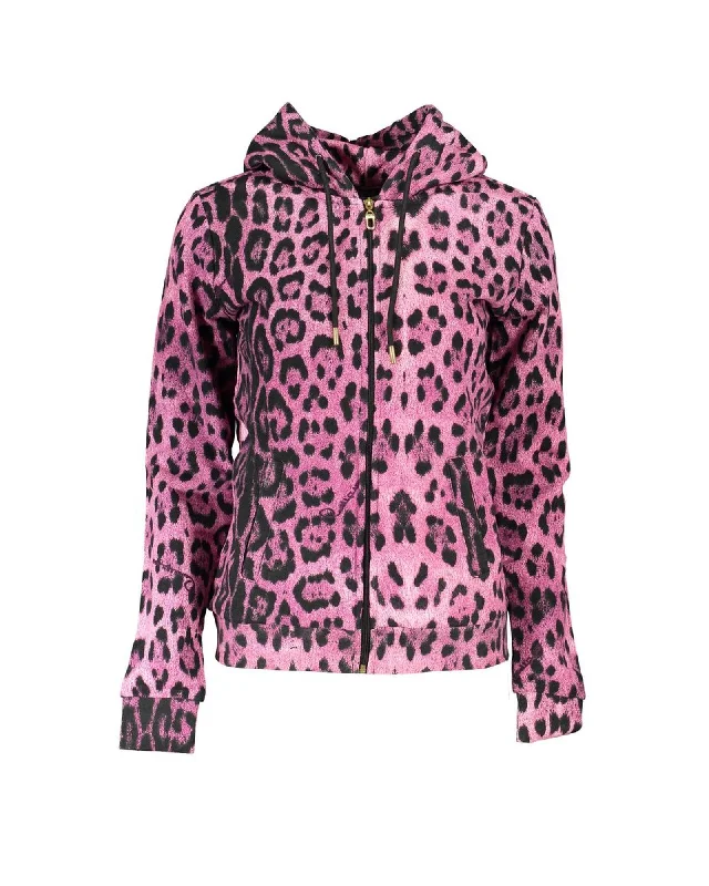 Bright Colors Cavalli Class Women's Pink Cotton Sweater - M