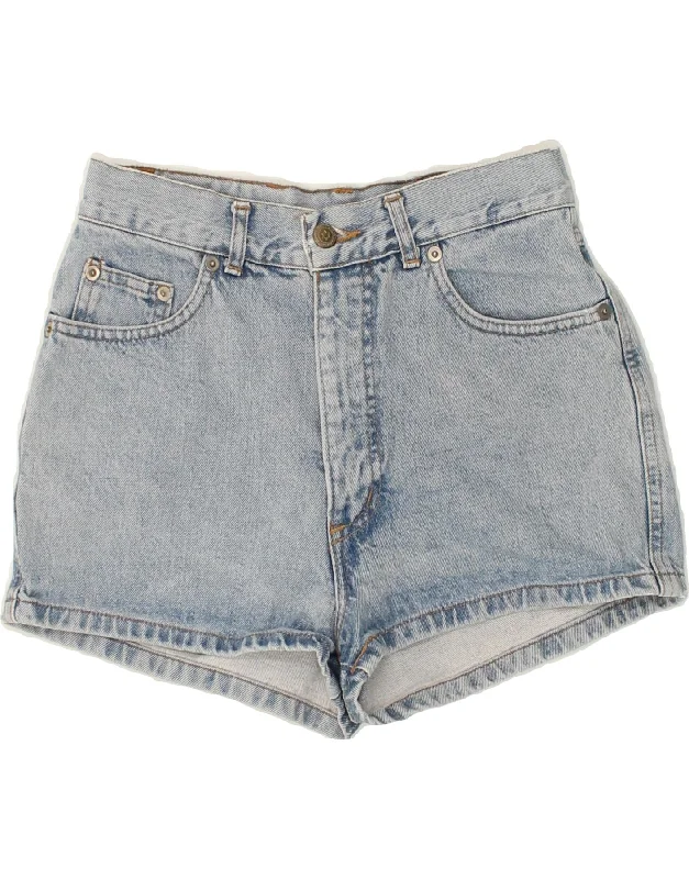 Street Fashion VINTAGE Womens Denim Shorts IT 44 Medium W26 Blue Cotton