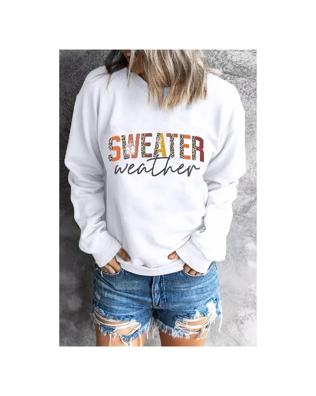 Casual And Comfortable Azura Exchange Sweater Weather Monogram Sweatshirt - XL