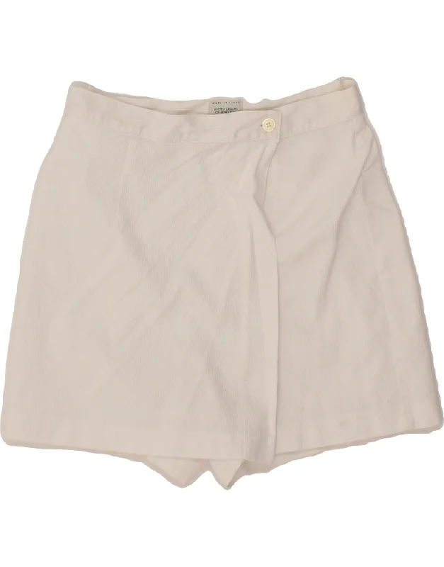 Cozy Outfit BENETTON Womens High Waist Casual Shorts W28 Medium  White
