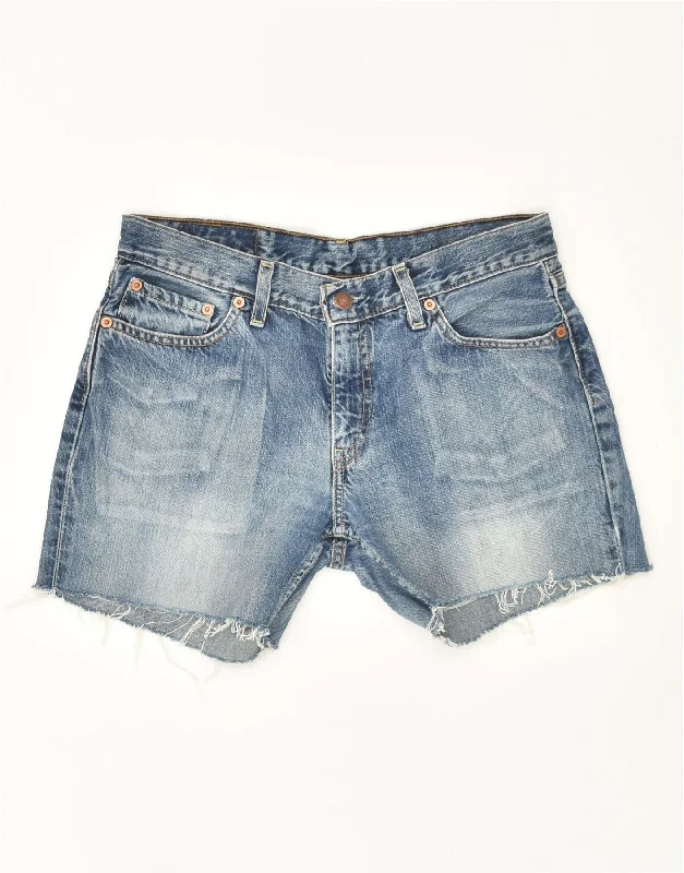 Low-key Luxury LEVI'S Womens 544 Denim Shorts W31 Medium Blue Cotton