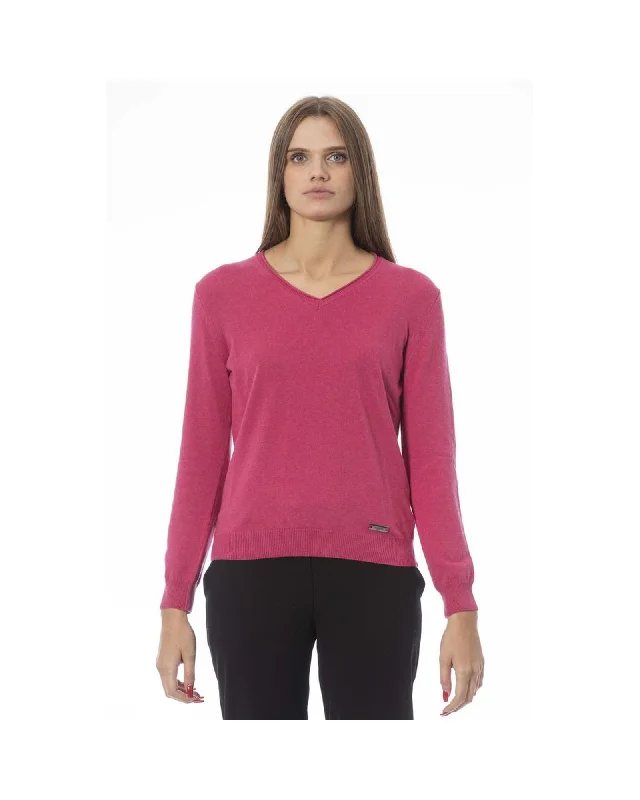 New Products Baldinini Trend Women's Fuchsia Polyamide Sweater - XL