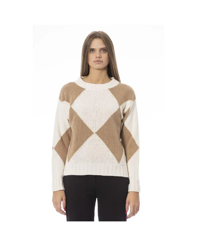 Sweet breath Baldinini Trend Women's Beige Wool Sweater - S
