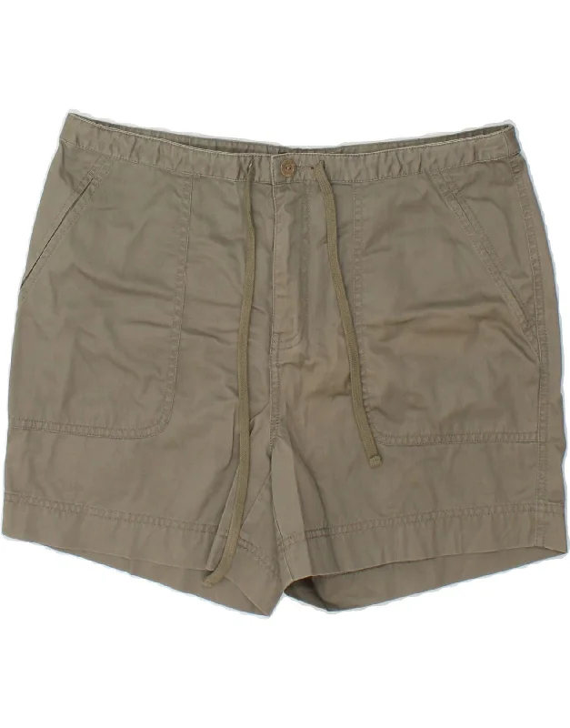 Luxury Customization EDDIE BAUER Womens Shorts US 10 Large W32  Khaki Cotton