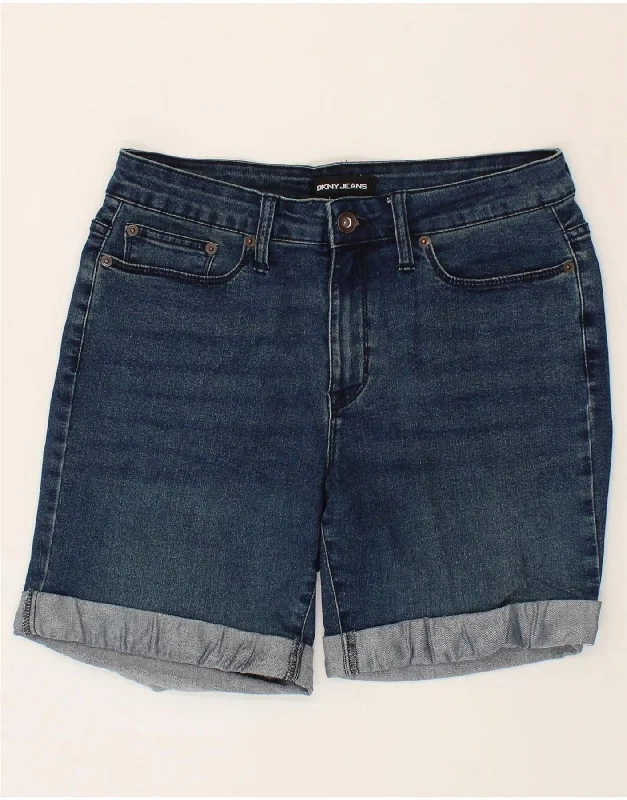 College Style DKNY Womens Denim Shorts US 6 Medium W30 Blue Cotton
